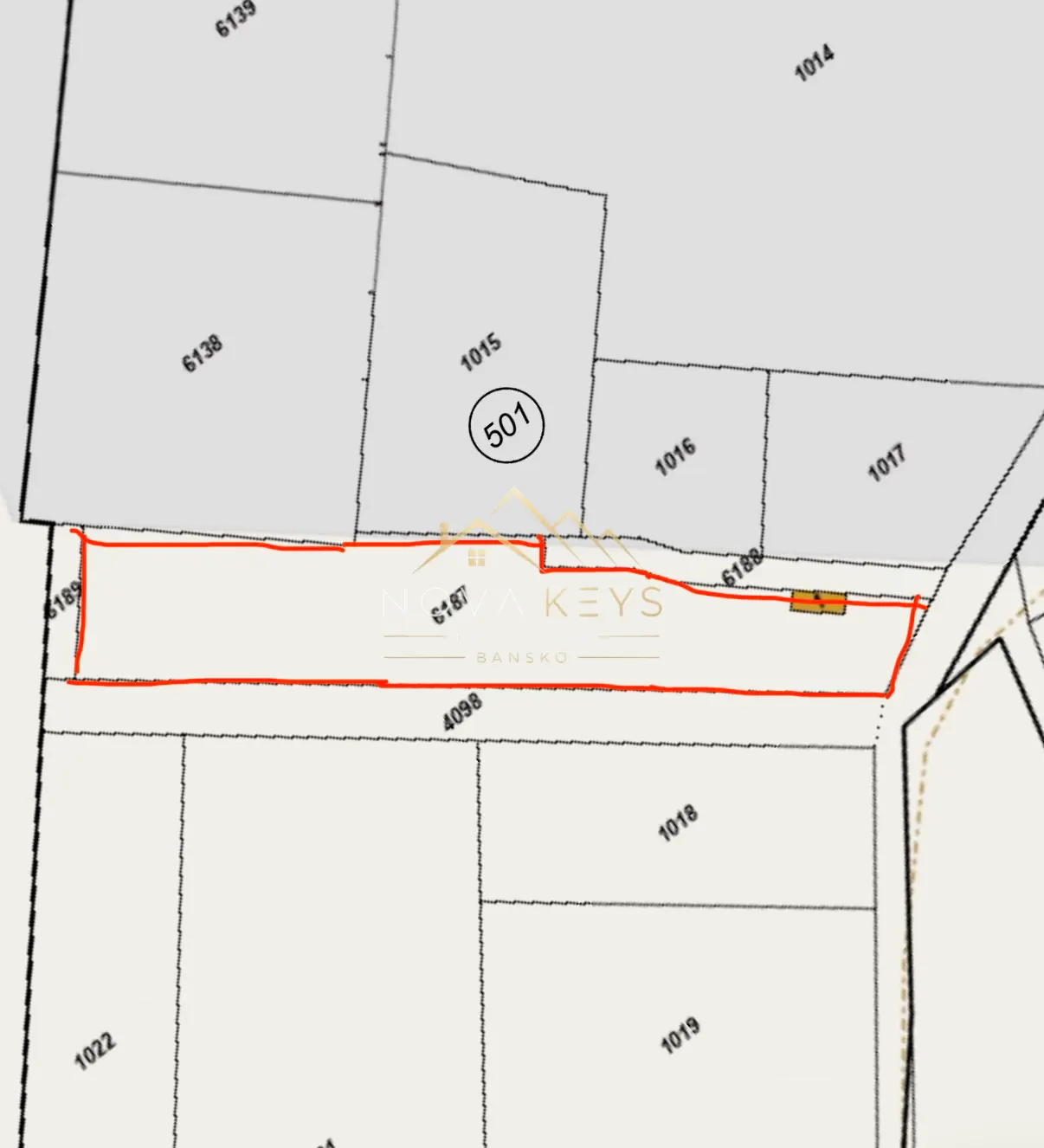 Regulated plot in the industrial zone of the village of Banya 5